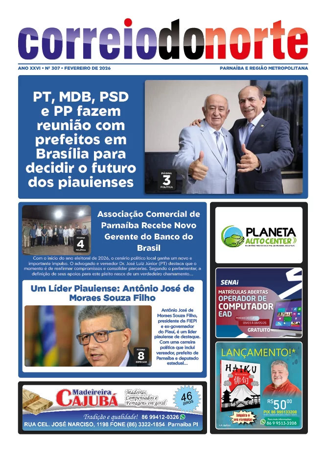 Capa do jornal impresso Correio do Norte