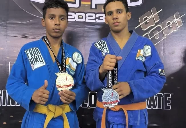 Atletas parnaibanos trazem medalhas do Mundial de Jiu Jitsu 2023 em Fortaleza.