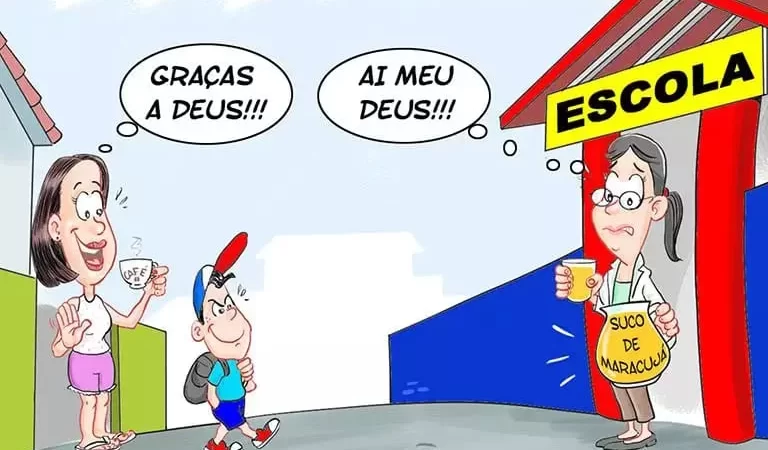 Fim de férias,  as crianças estão voltando