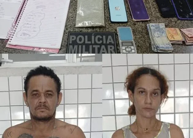 Casal é flagrado preparando crack para venda e preso no bairro Pindorama