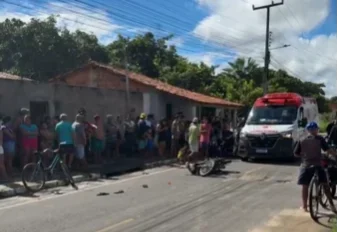 Grave acidente entre motos deixa vítima fatal no bairro São Vicente de Paula, em Parnaíba