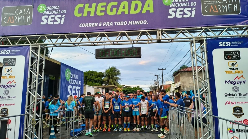Largada da 2a Corrida Nacional do SESI reúne centenas de participantes em Parnaíba