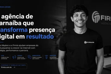 Bruno Maykon, fundador da agência Firmis, em capa editorial sobre marketing digital e presença online para empresas de Parnaíba
