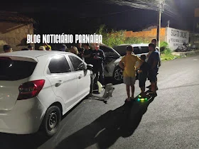 Motorista abandona carro após bater em quatro veículos no bairro Primavera, em Parnaíba