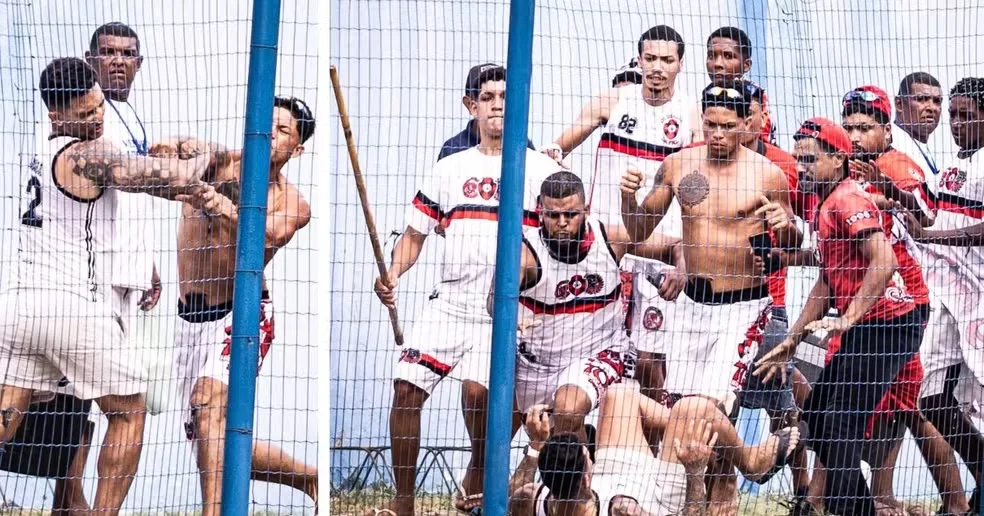 Confusão entre torcedores de Moto Club e Parnahyba gera tumulto no Estádio Pedro Alelaf