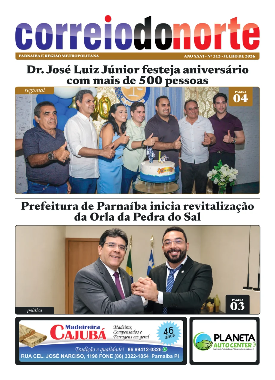 Capa do jornal impresso Correio do Norte