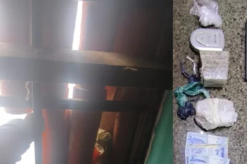 Drogas apreendidas pela Força Tática em uma casa de Parnaíba